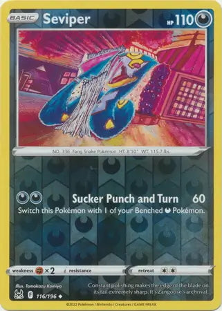Lost Origin Seviper #116/196 reverse holo